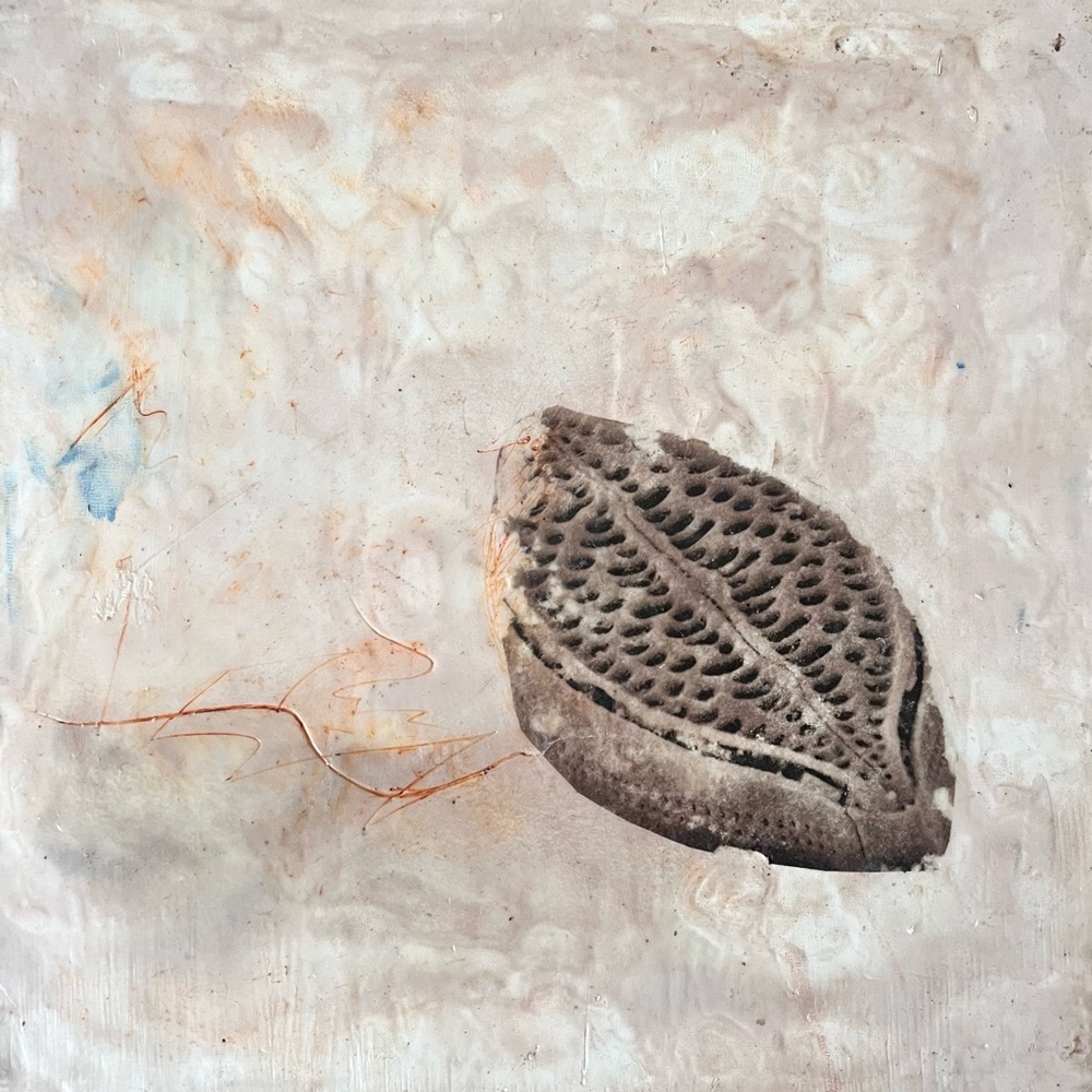 Abstract Leaf Art on Canvas